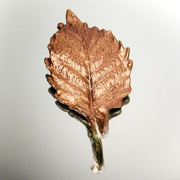 Key Holder Wall Mount Solid Brass Oak Leaf Design Andrea by Sadek - Picture 7 of 7